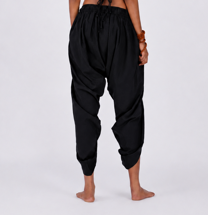 Akasha Pant - Women's Cotton Yoga Pants - Black