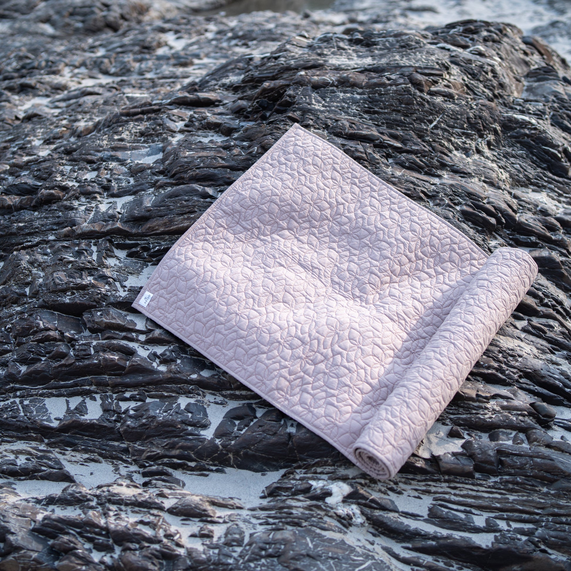 Cotton Yoga Mat in Pink- Padma |AKISO