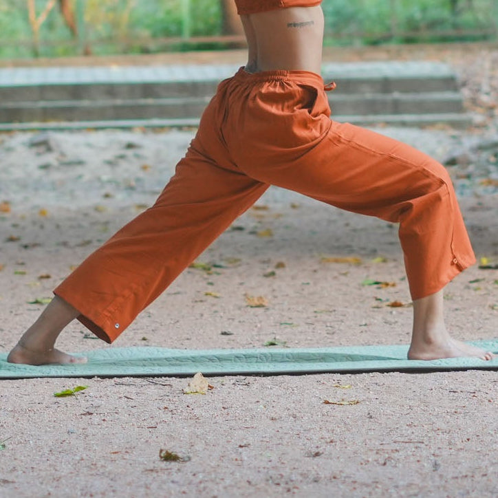 Chandra Pant - Women's Cotton Yoga Pants - Sienna