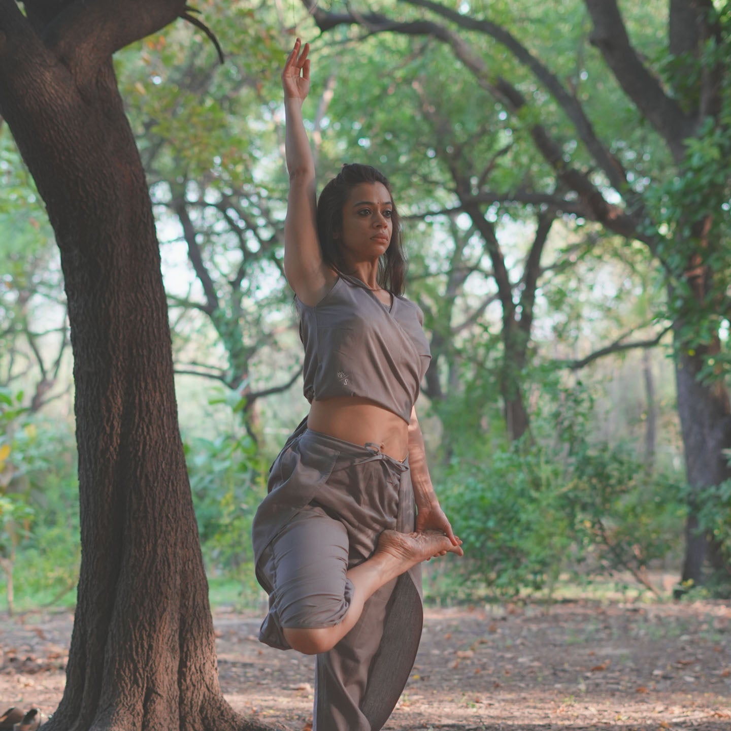 Dhara Matching Set - Women's Yoga Matching Set - Muted Plum