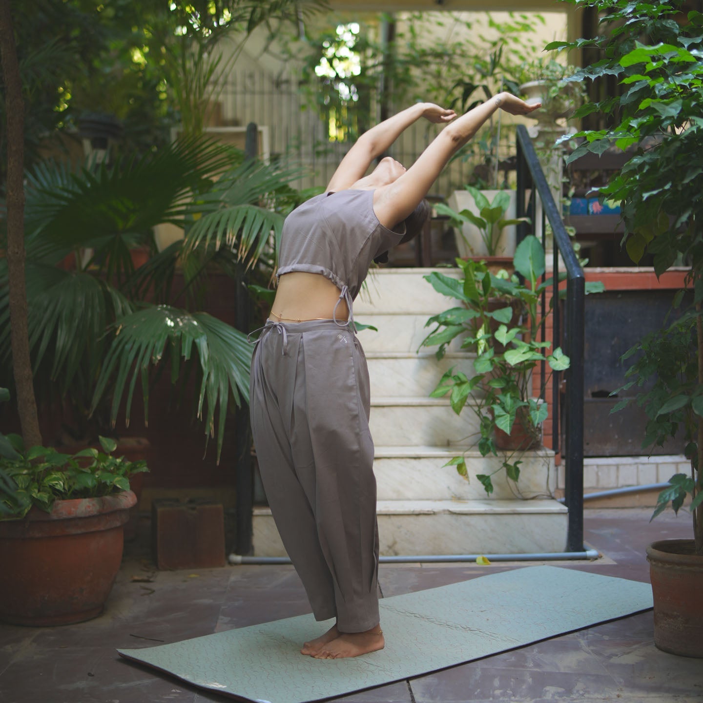Sama Matching Set - Women's Yoga Matching Set - Muted Plum