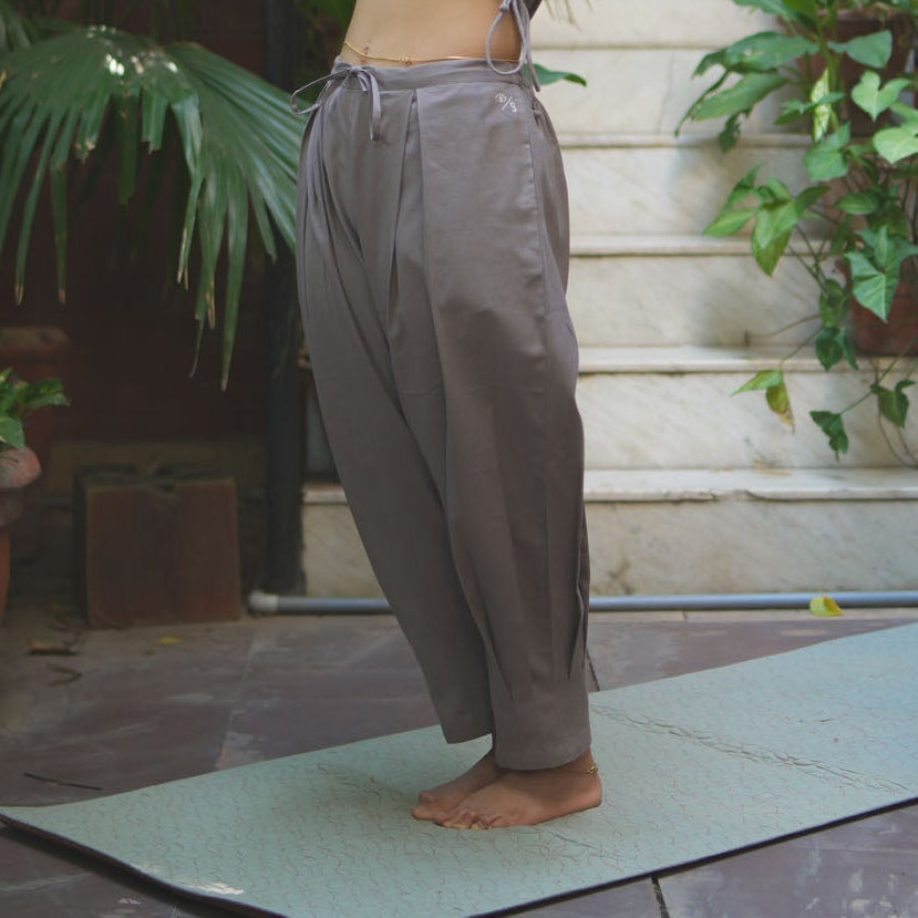 Tara Pant - Women's Cotton Yoga Pants - Muted Plum