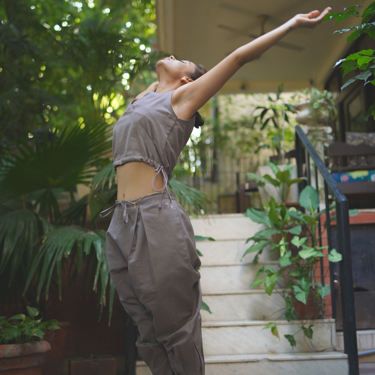 Sama Matching Set - Women's Yoga Matching Set - Muted Plum