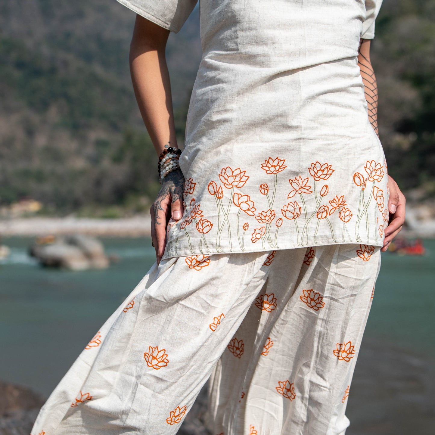 Chakra Matching Set - Women's Cotton Matching Set - Hand Block Printed