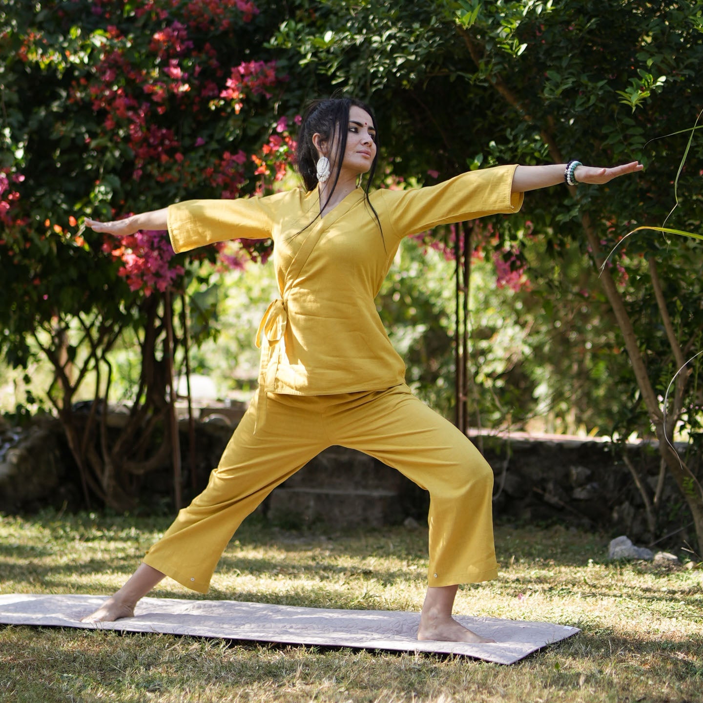 Dharma Matching Set - Women's Yoga Matching Set - Yellow