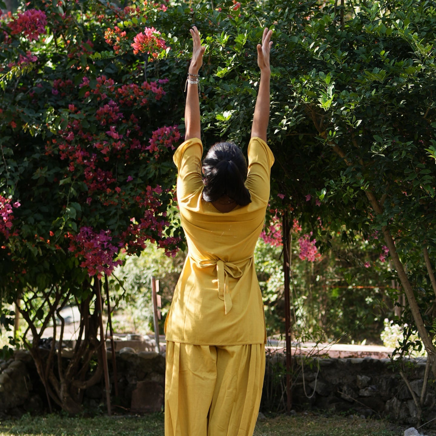 Chakra Top - Women's Cotton Yoga Top - Yellow