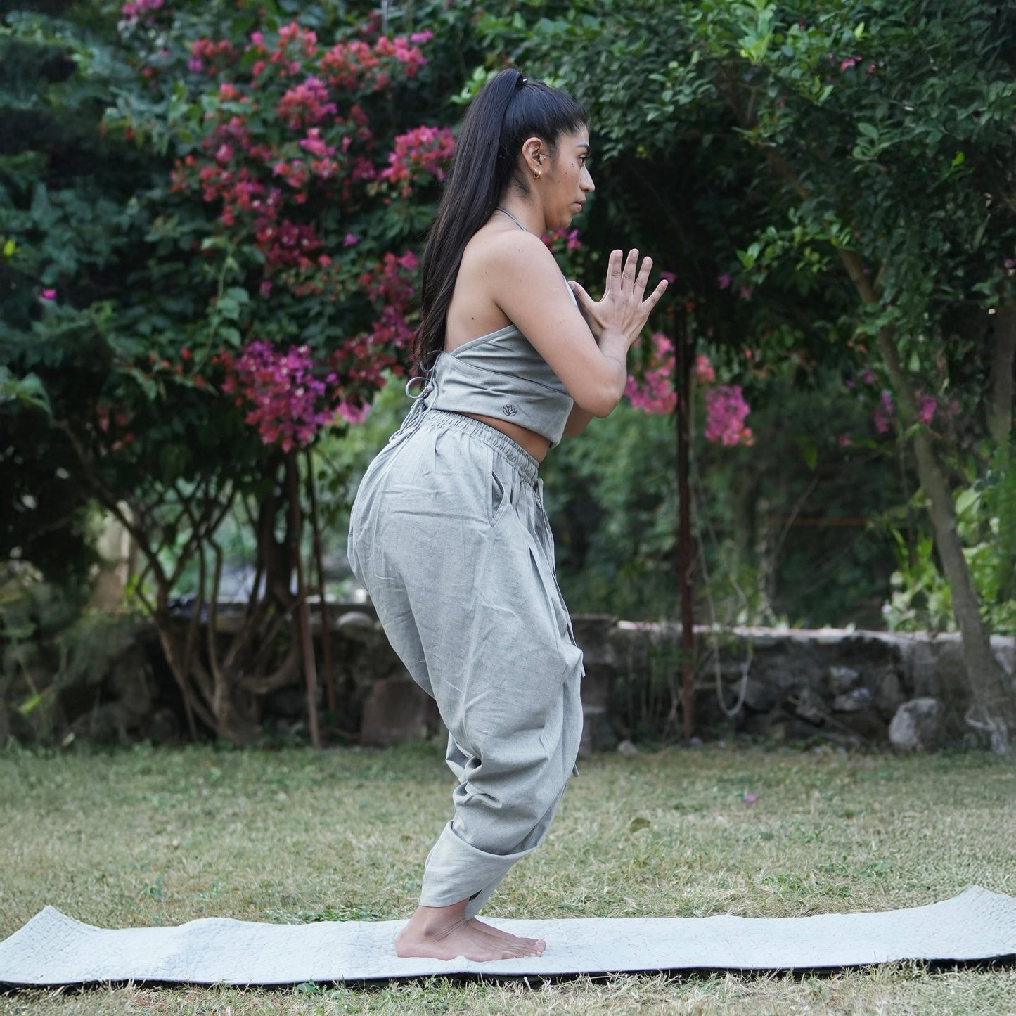 Akasha Matching Set - Women's Yoga Matching Set - Grey