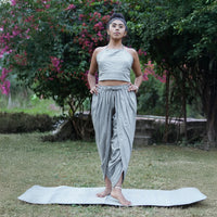 Akasha Pant - Women's Cotton Yoga Pants - Grey