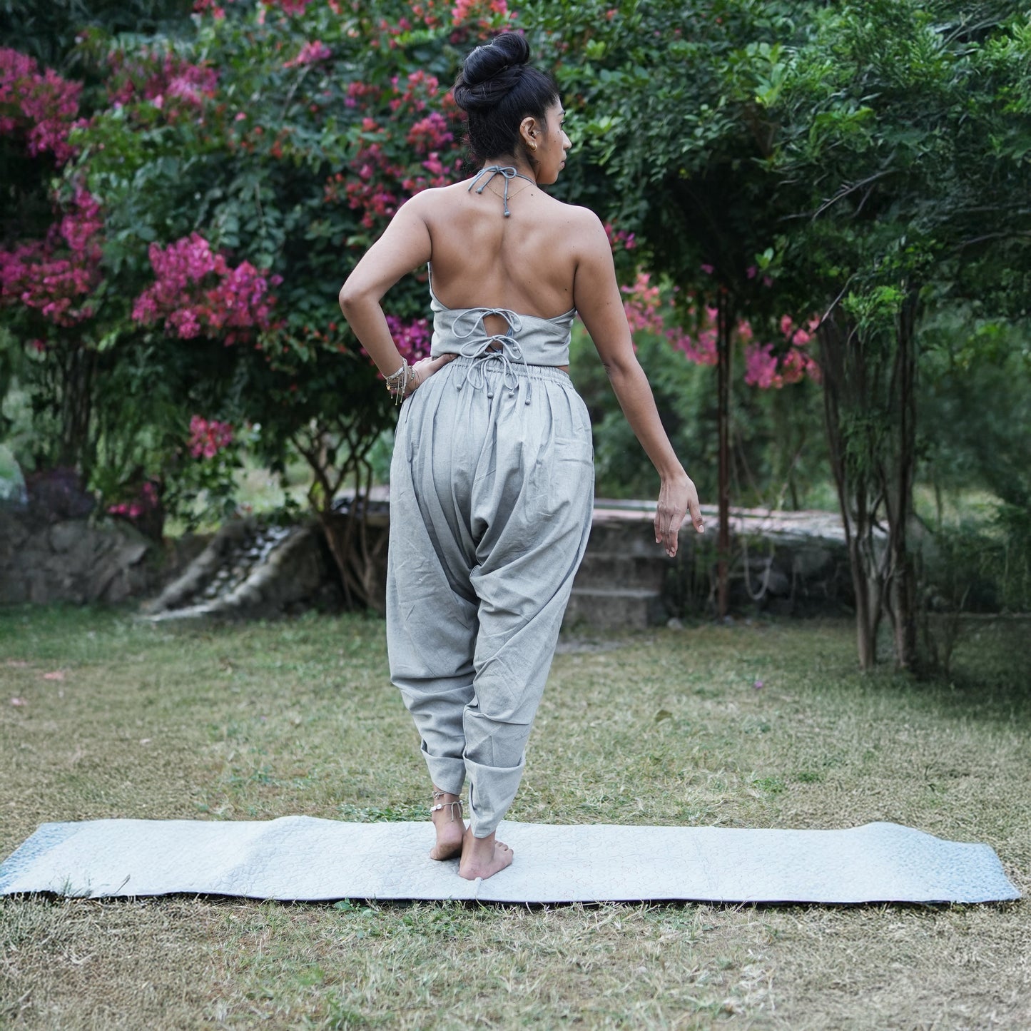 Akasha Matching Set - Women's Yoga Matching Set - Grey