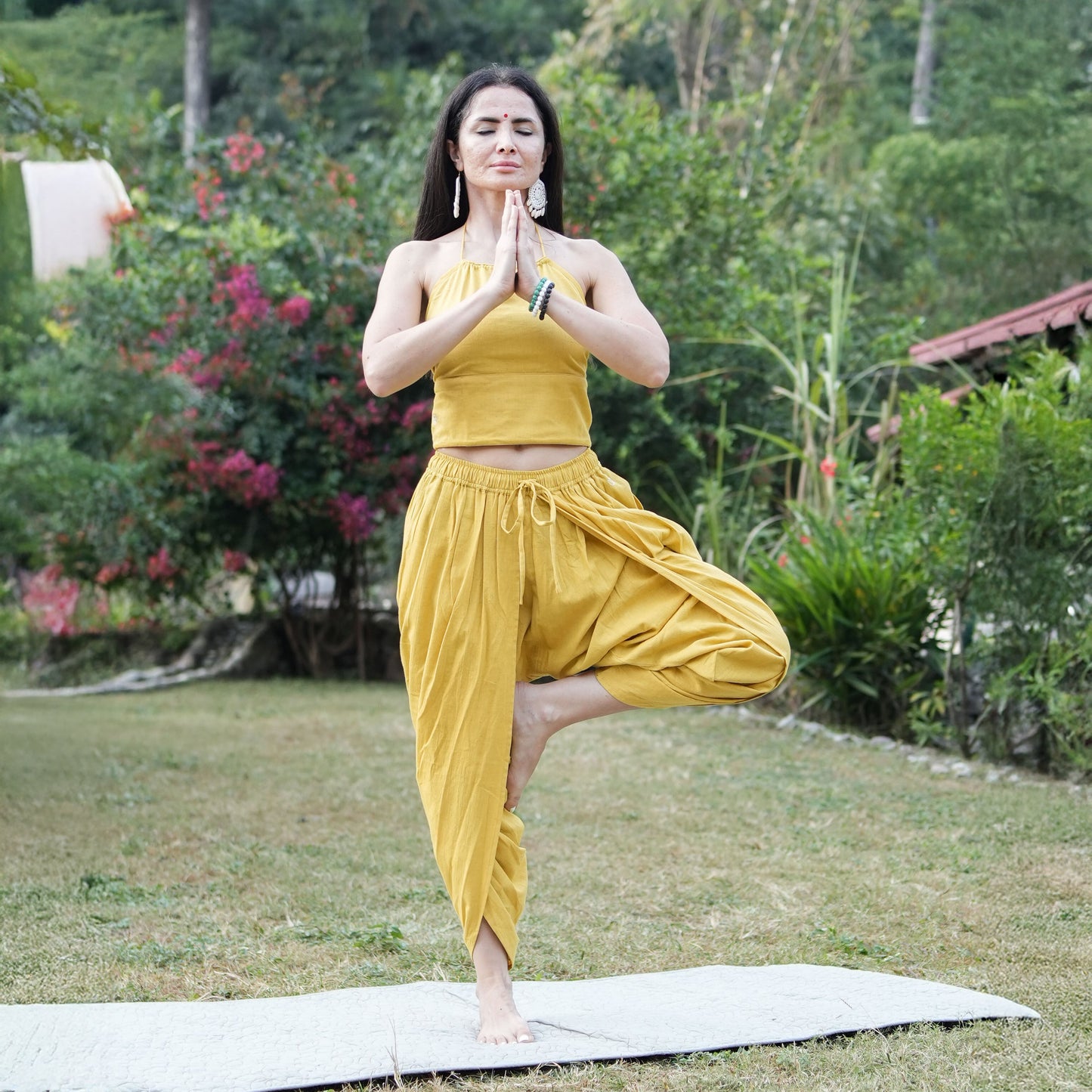 Akasha Matching Set - Women's Yoga Matching Set - Yellow