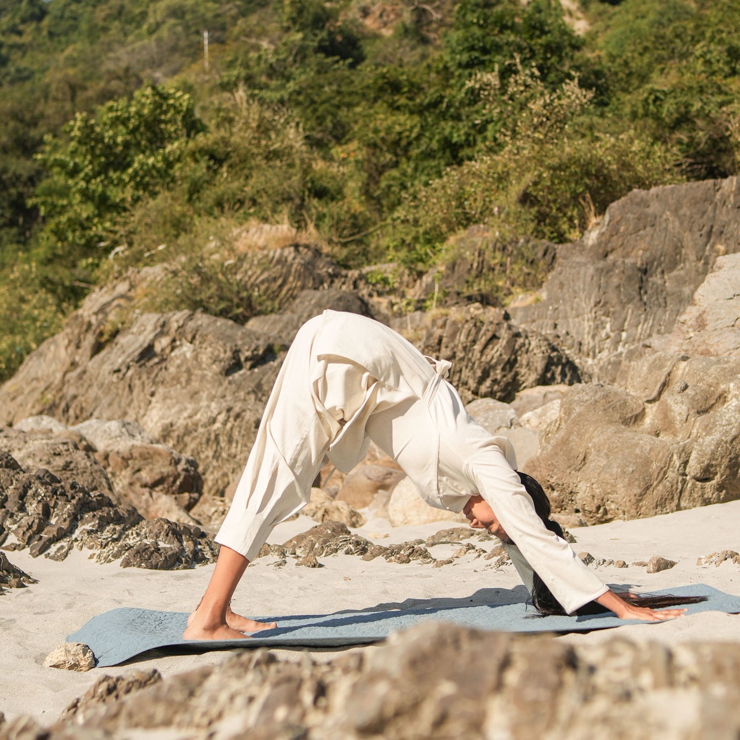 Tara Matching Set - Women's Yoga Matching Set - Unbleached