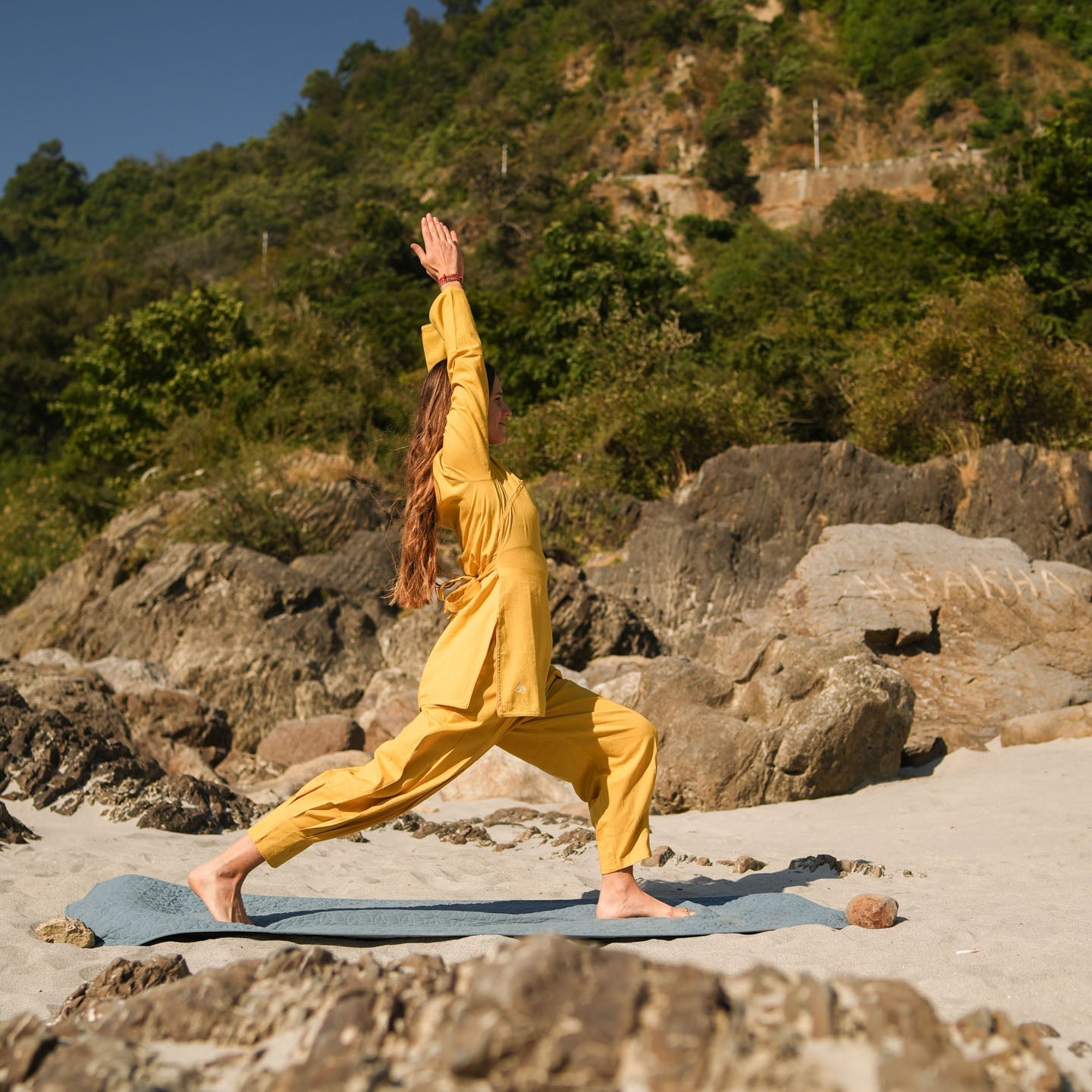 Tara Matching Set - Women's Yoga Matching Set - Yellow