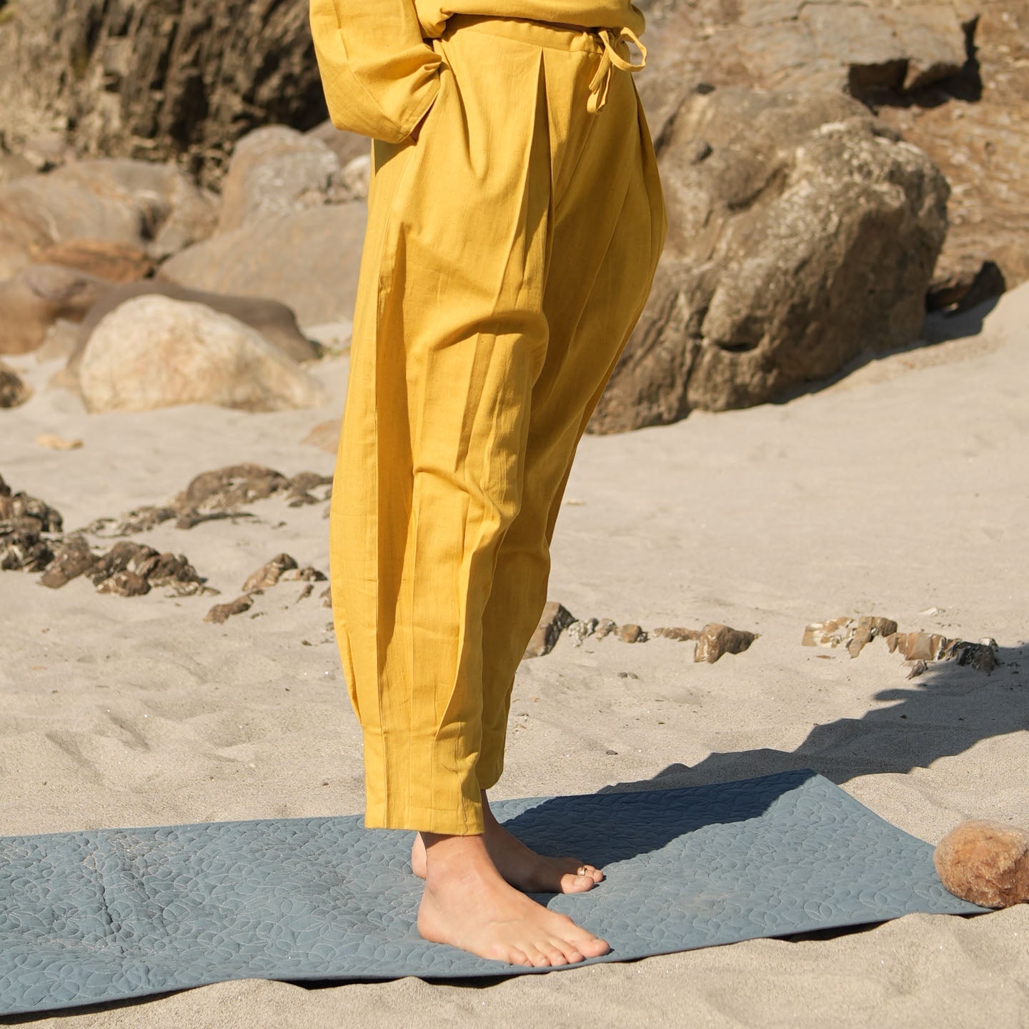 Tara Matching Set - Women's Yoga Matching Set - Yellow