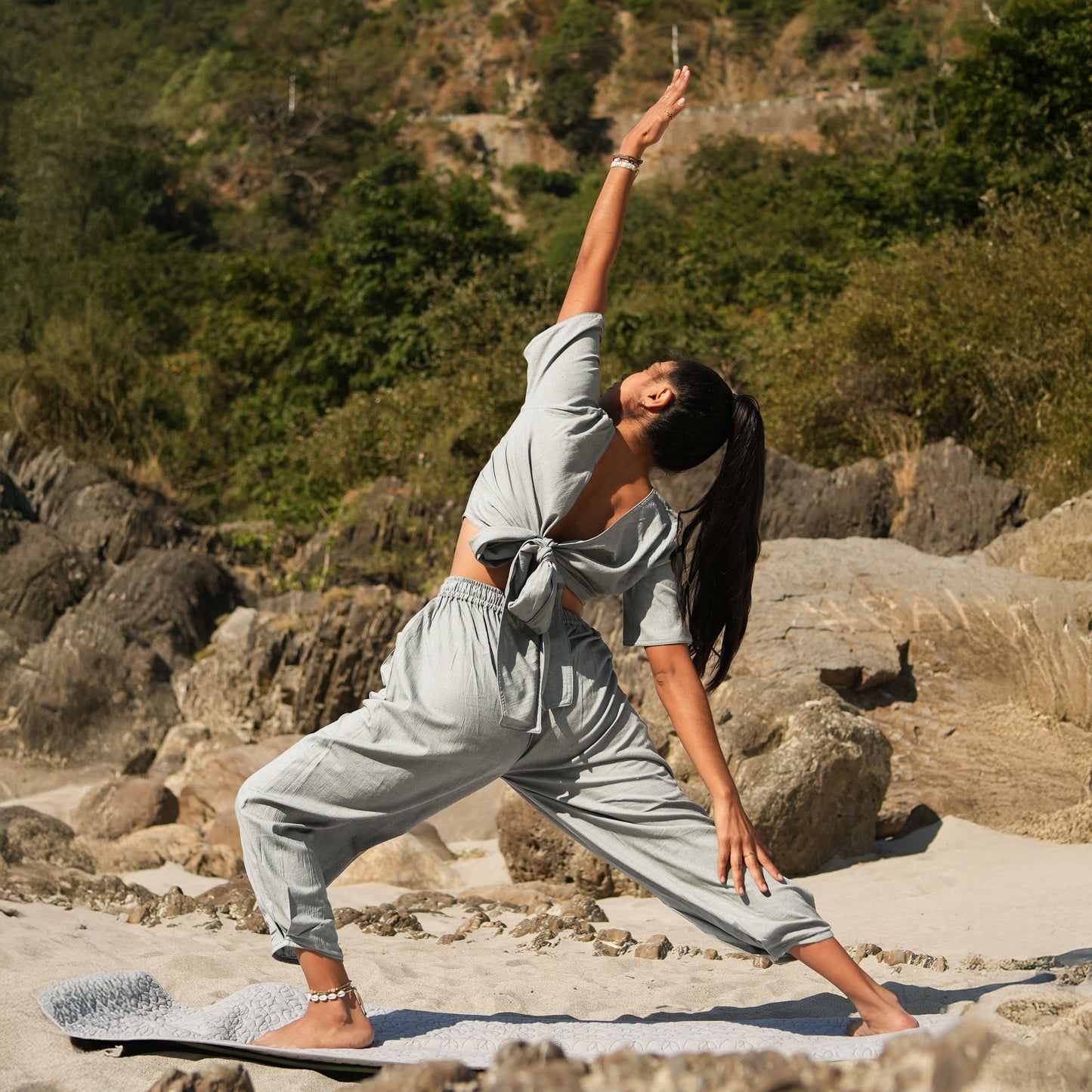 Soma Matching Set - Women's Yoga Matching Set - Grey