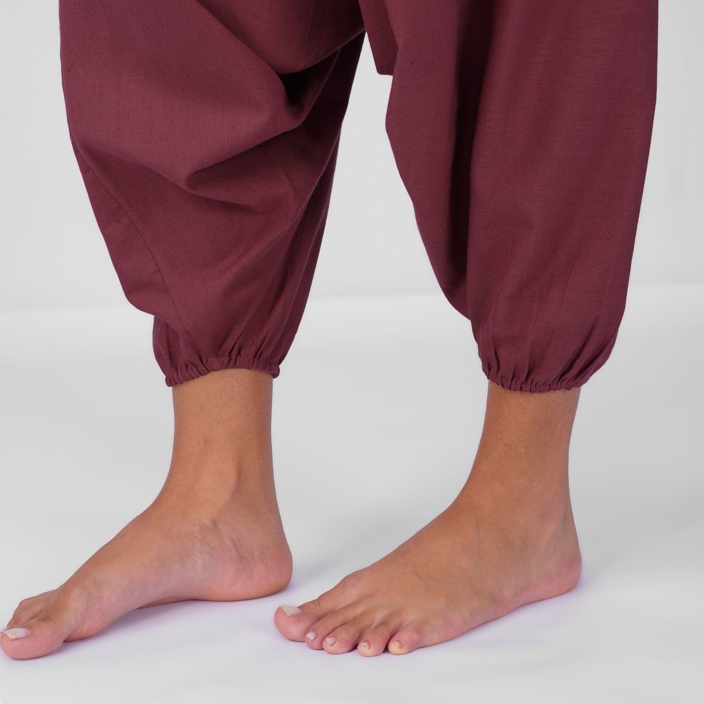 Women 100% Cotton Zero Waste Cotton Yoga Pants -Shwet - Rose Pink