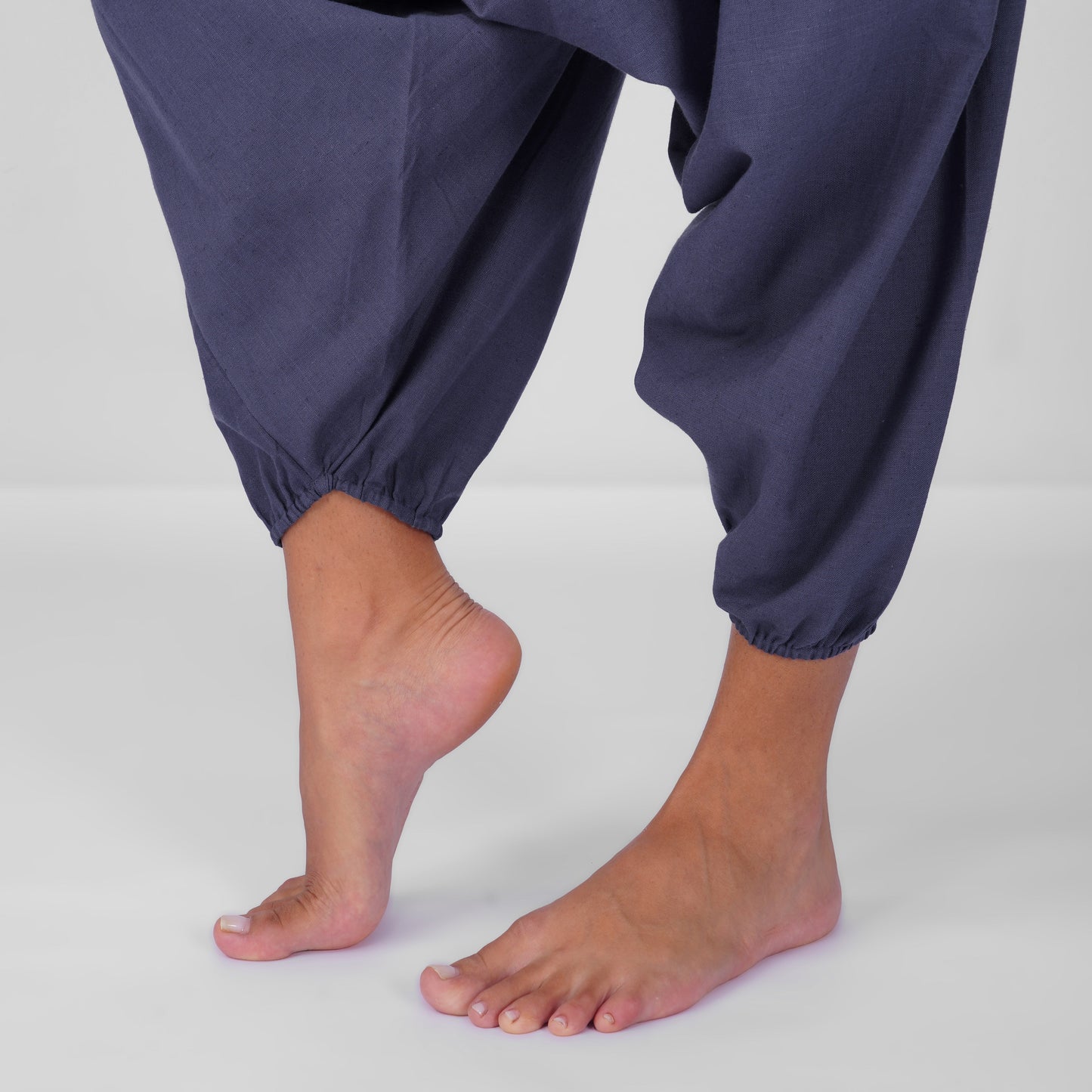 Women 100% Cotton Zero Waste Cotton Yoga Pants -Shwet - Celtic Blue