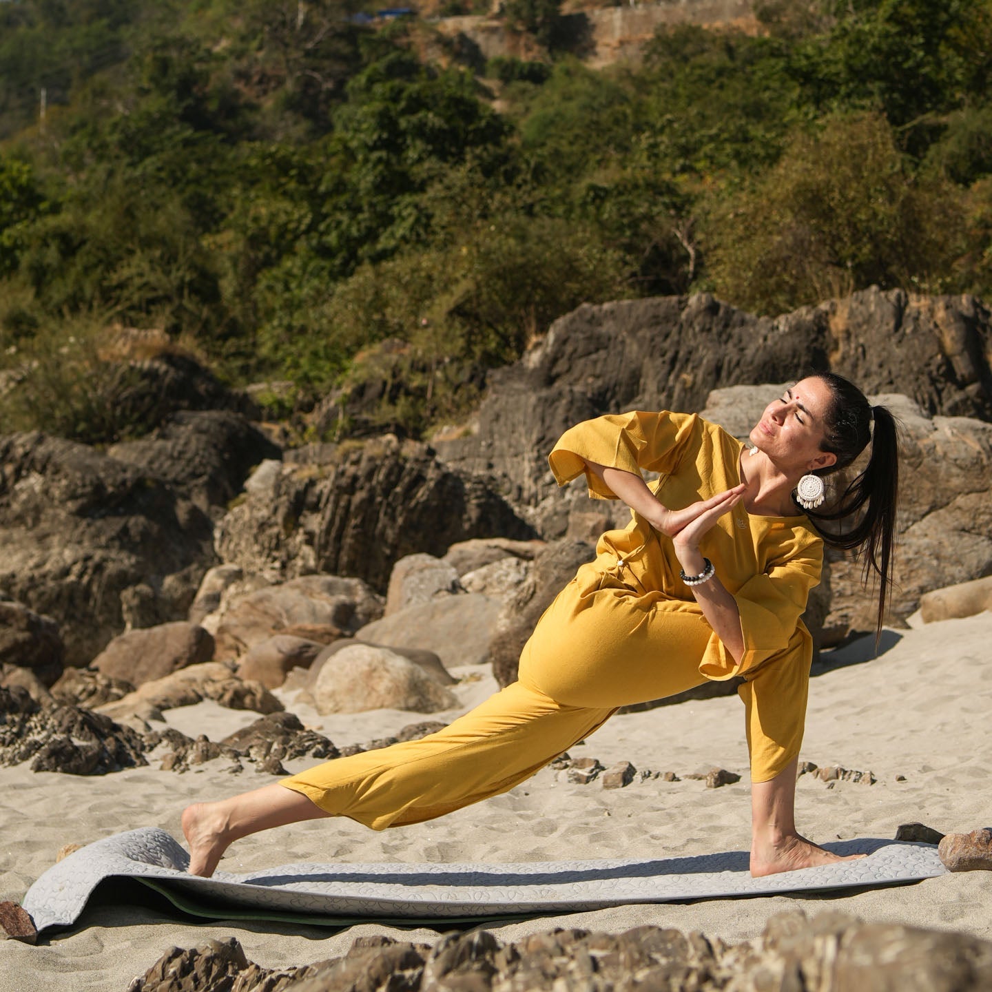 Surya Matching Set - Women's Yoga Matching Set - Yellow