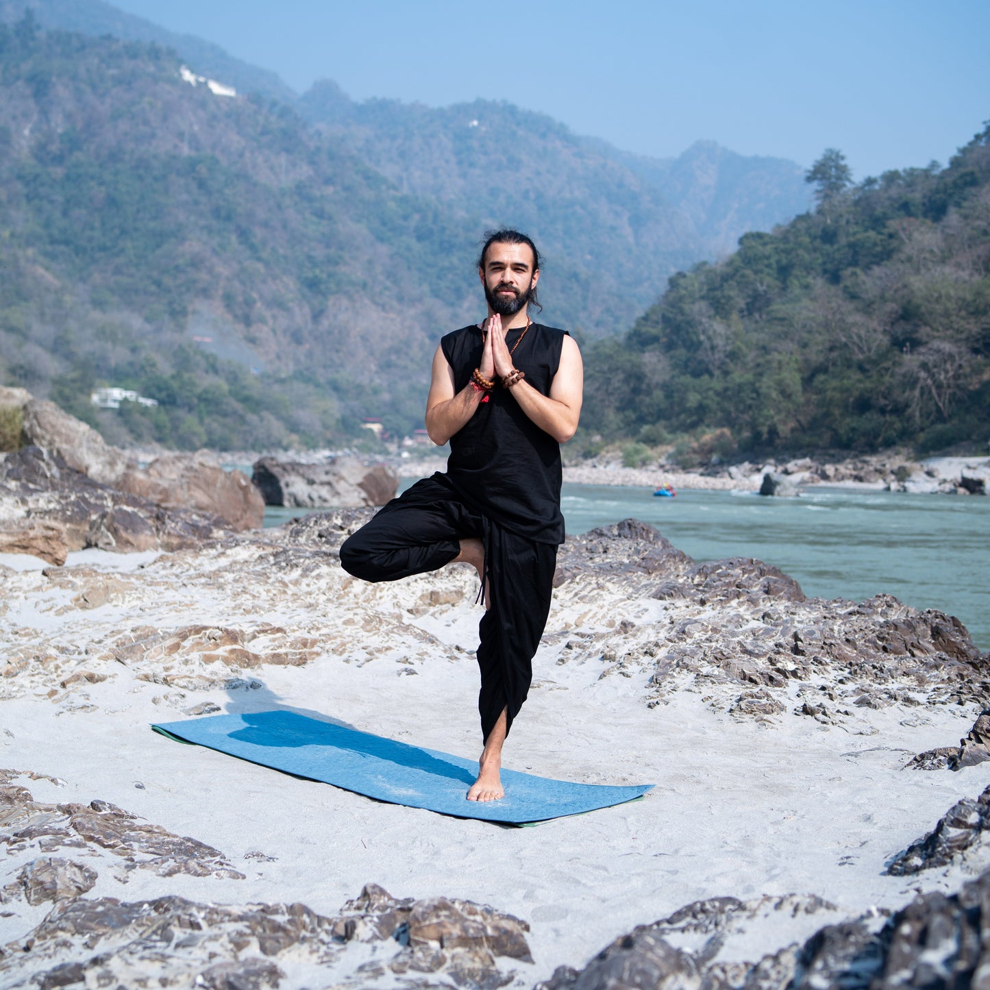 Rajas Matching Set - Men's Yoga Matching Set - Black