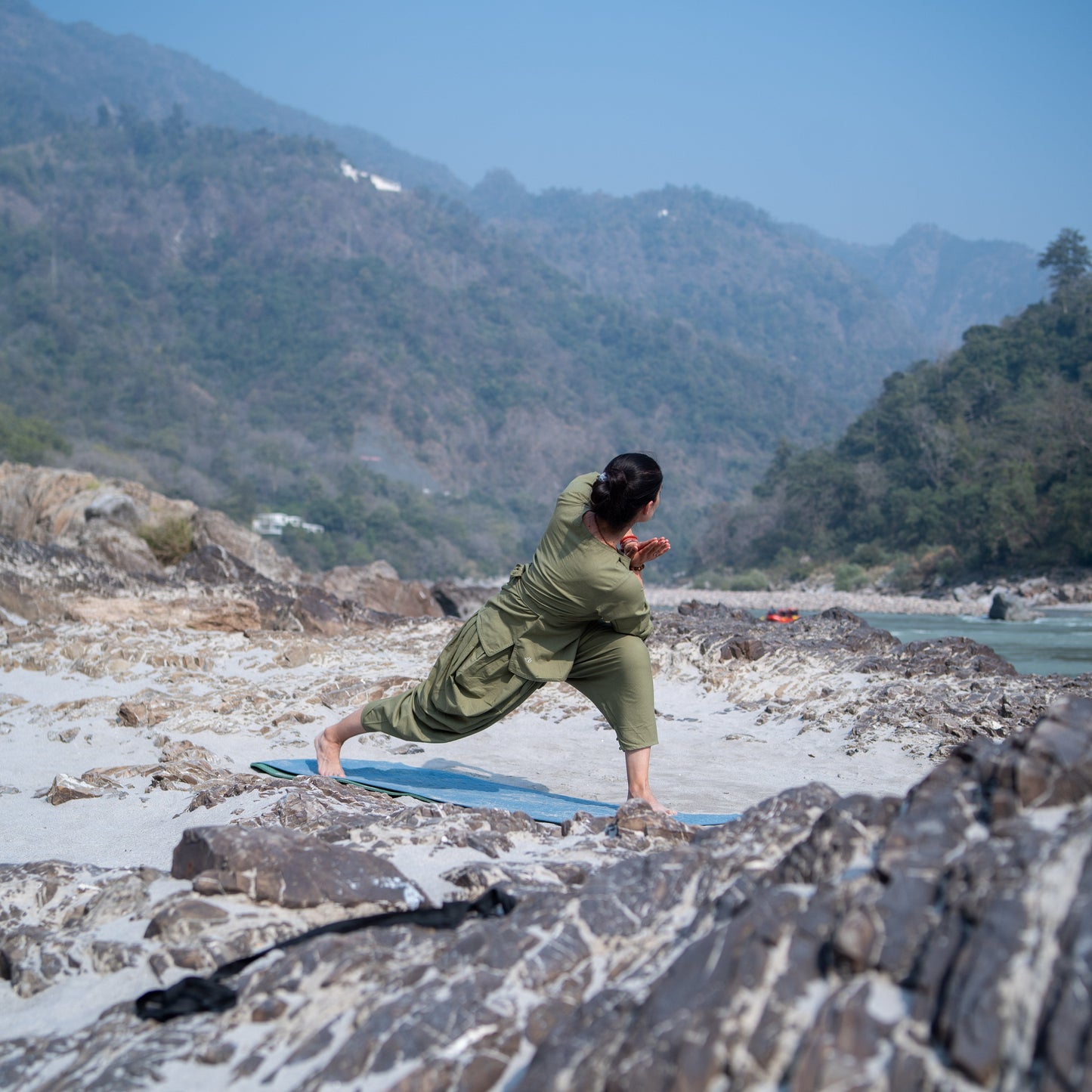 Buddhi Pant - Women's Cotton Yoga Pants - Green