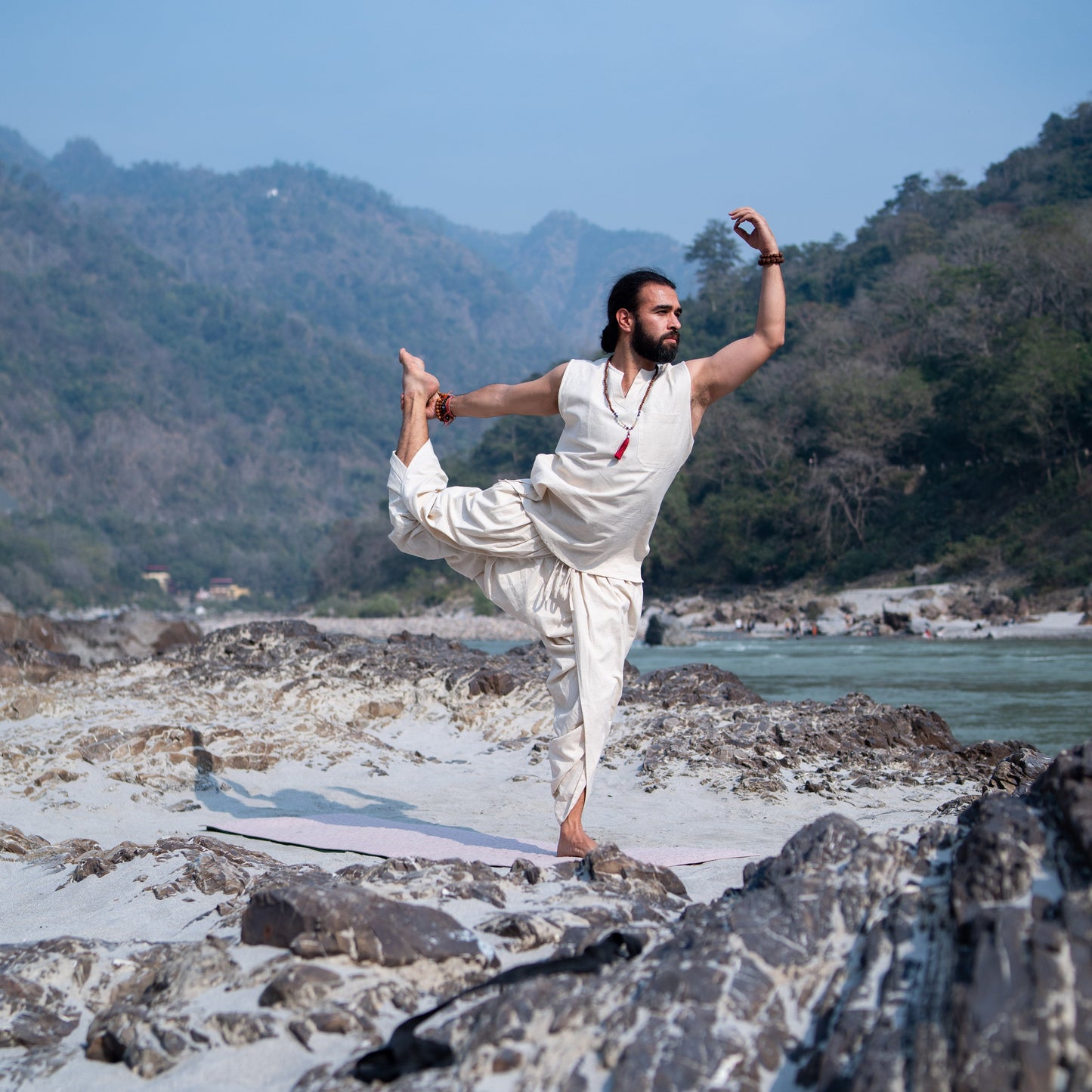 White Yoga Clothes for Men's |AKISO