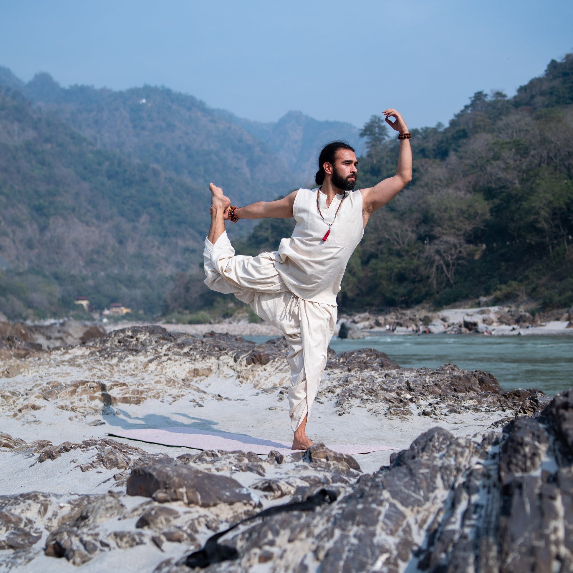 White Yoga Clothes for Men's |AKISO