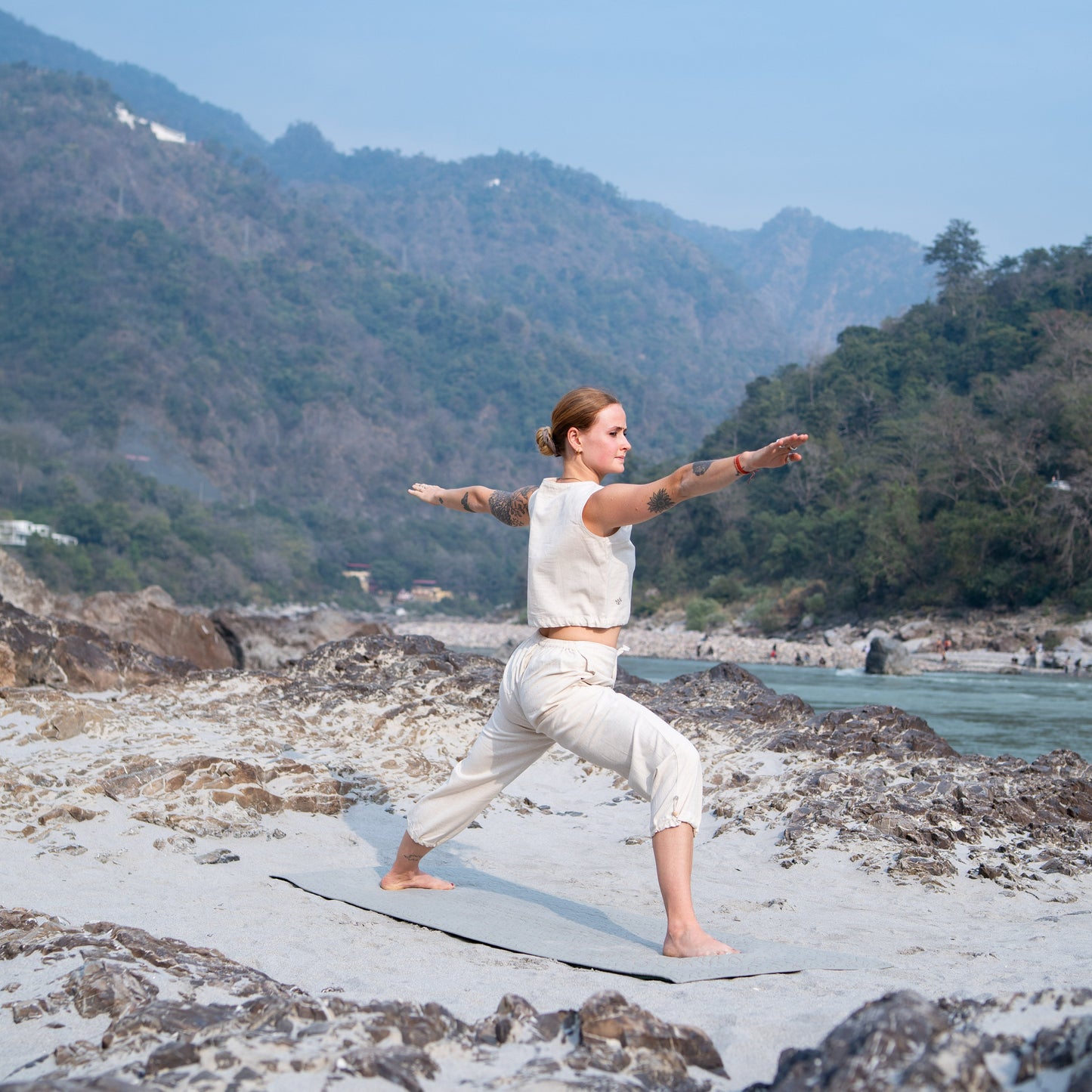 Ananda Matching Set - Women's Yoga Matching Set - Unbleached