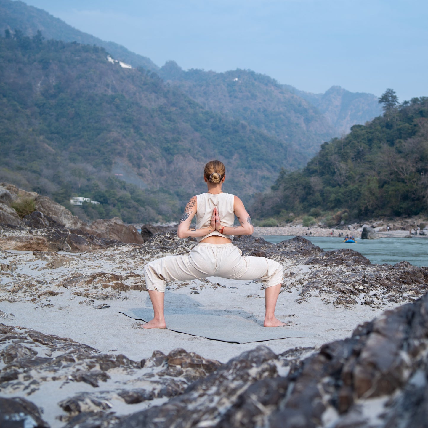 Ananda Matching Set - Women's Yoga Matching Set - Unbleached