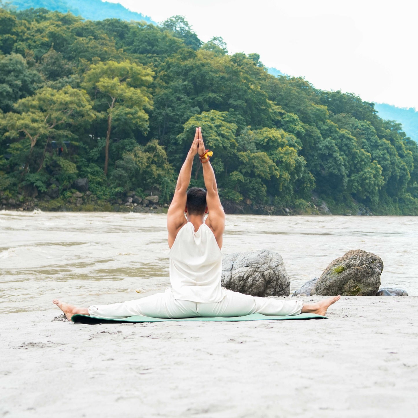 Tejas Matching Set - Men's Yoga Matching Set - Unbleached