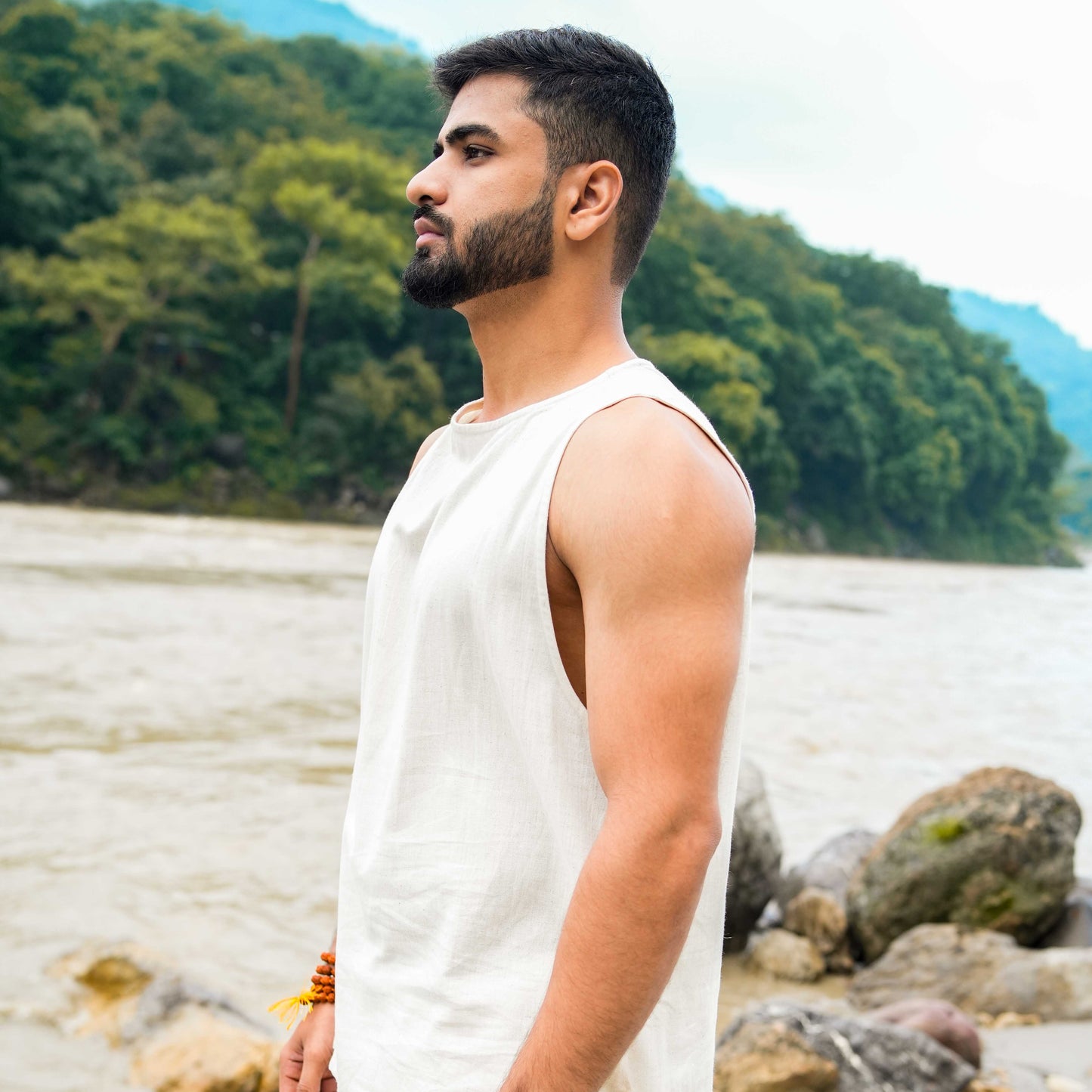 Tejas Matching Set - Men's Yoga Matching Set - Unbleached