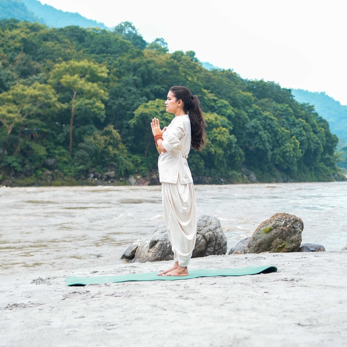 Buddhi Top - Women's Cotton Yoga Top - Unbleached