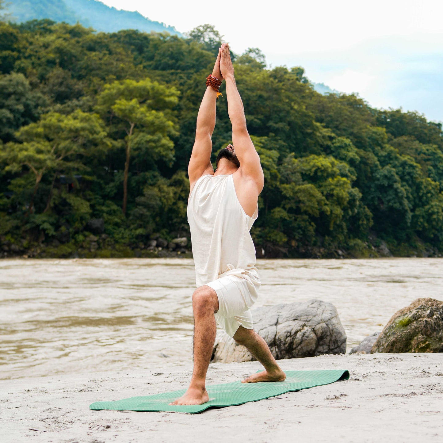 Vayu Matching Set - Men's Yoga Matching Set - Unbleached