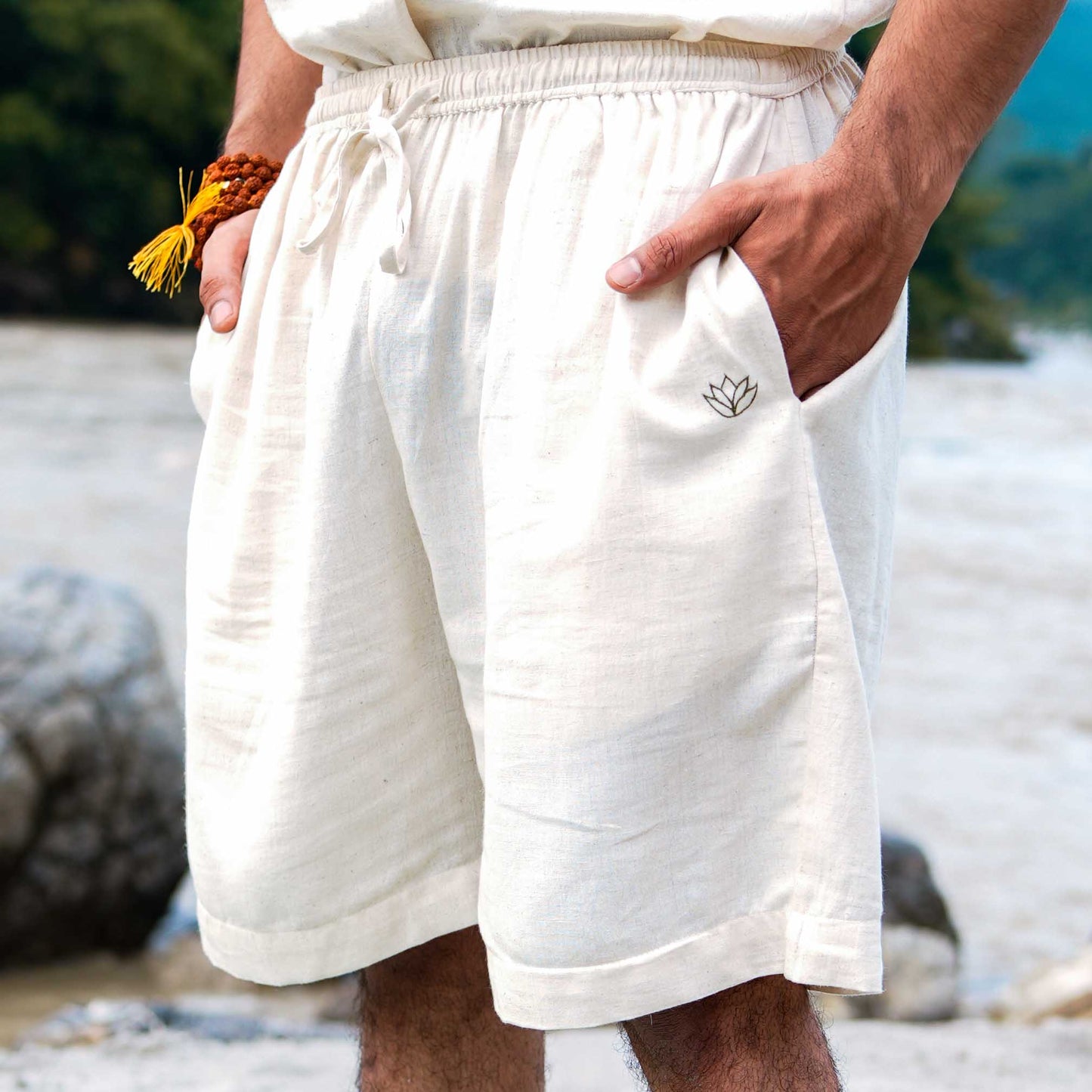 Vayu Matching Set - Men's Yoga Matching Set - Unbleached