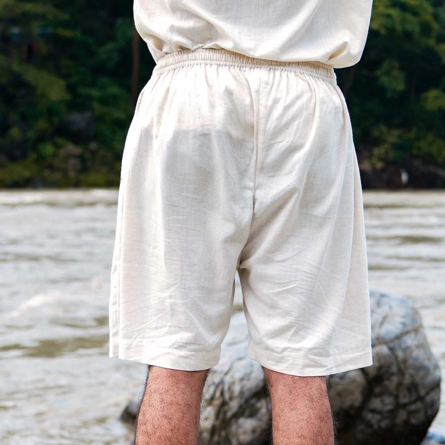 Vayu Matching Set - Men's Yoga Matching Set - Unbleached