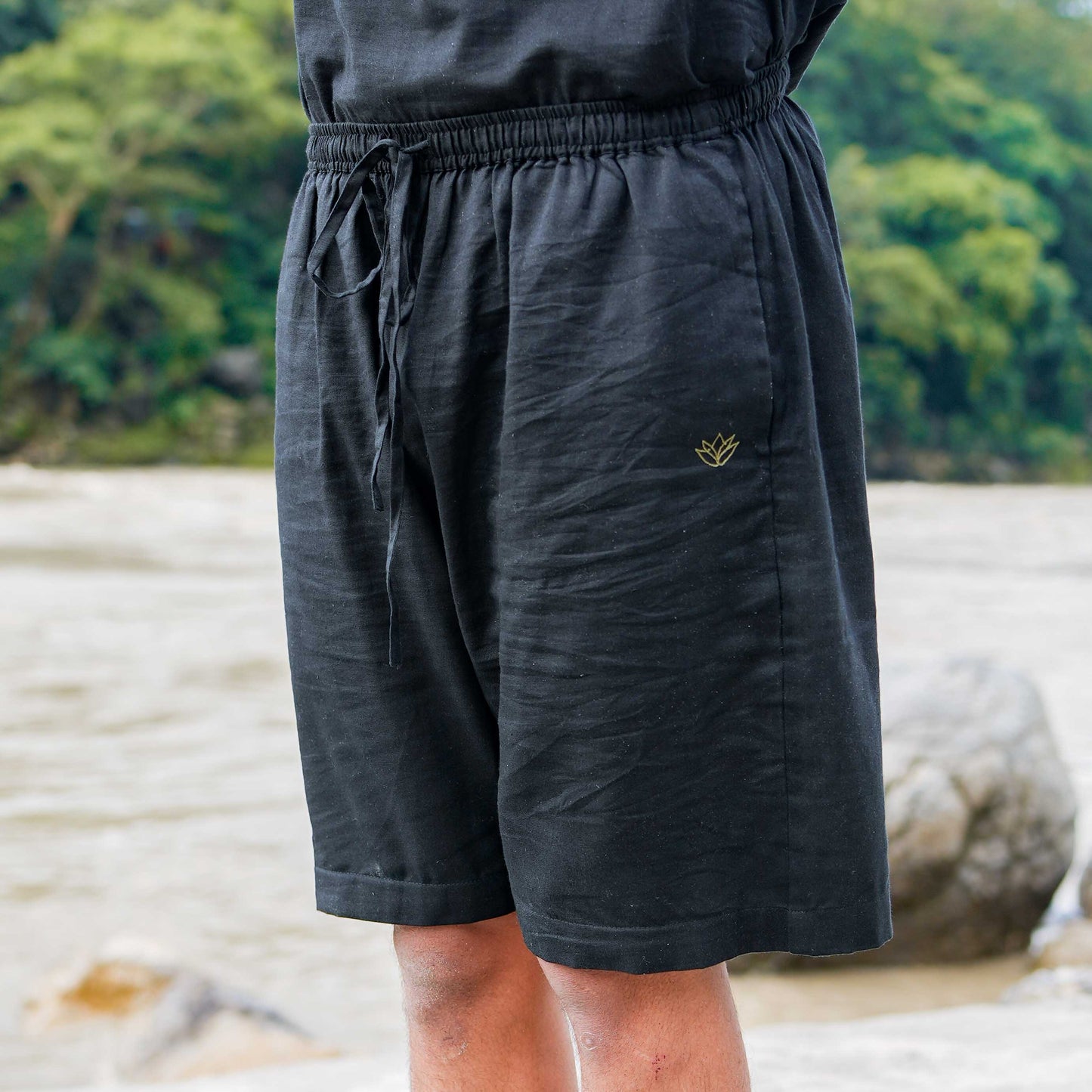 Vayu Matching Set - Men's Yoga Matching Set - Black