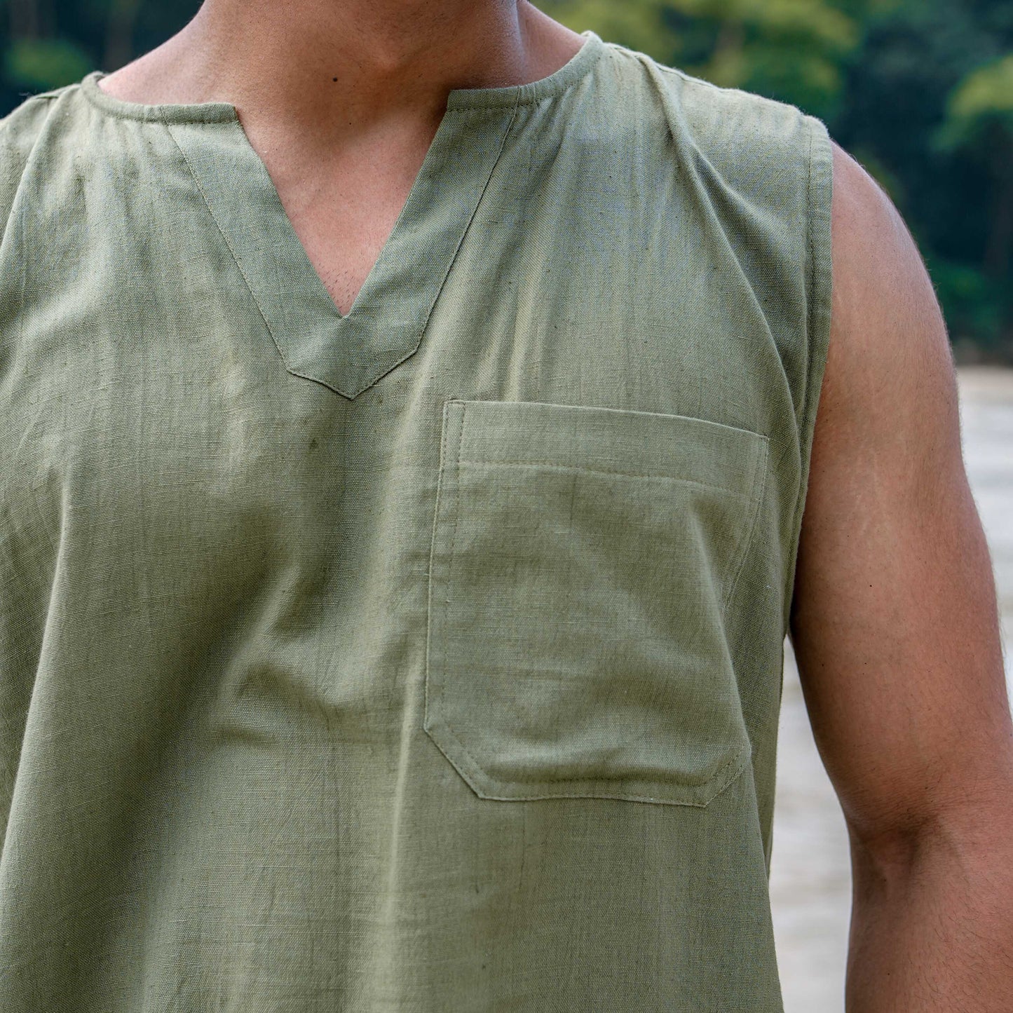 Rajas Matching Set - Men's Yoga Matching Set - Green