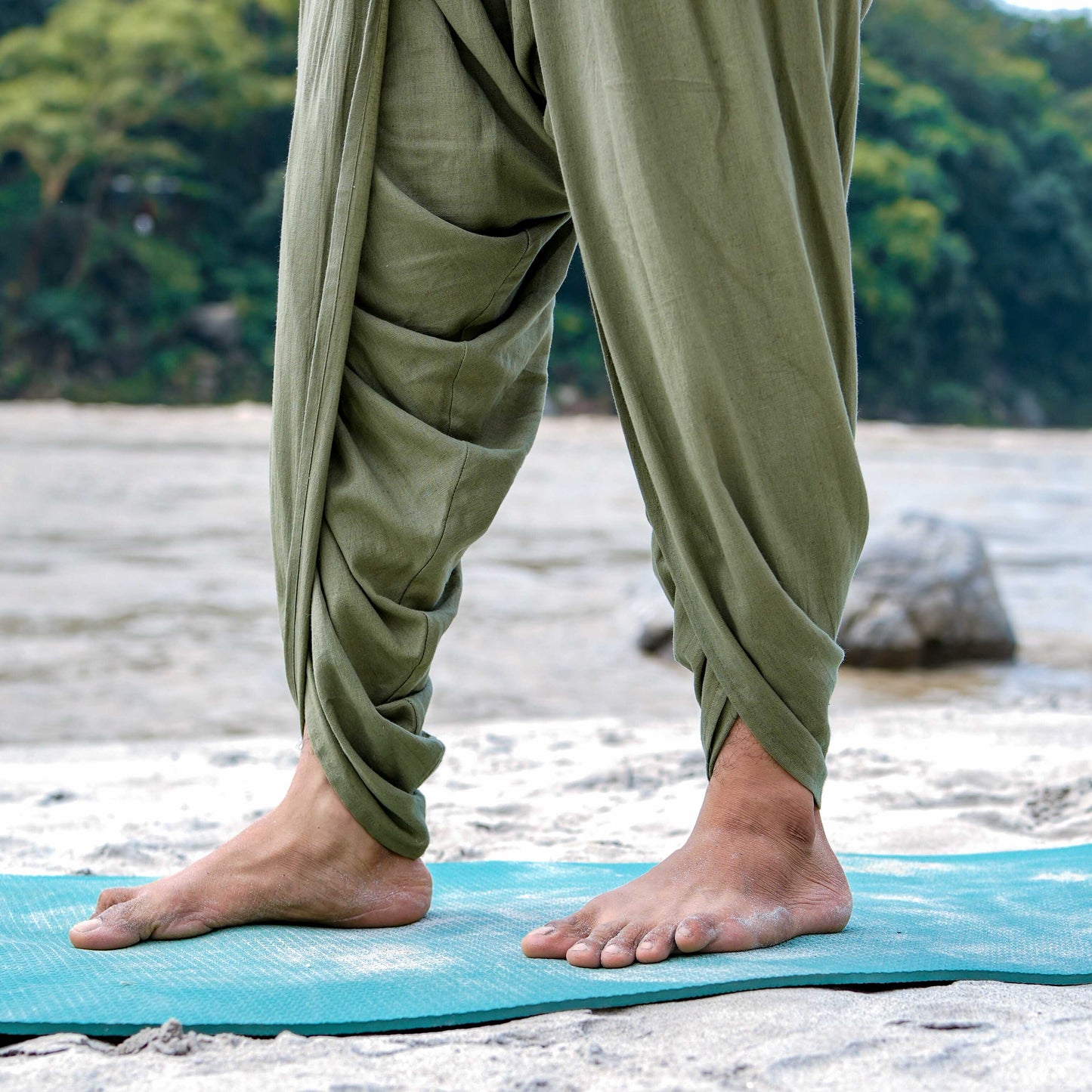 Rajas Matching Set - Men's Yoga Matching Set - Green