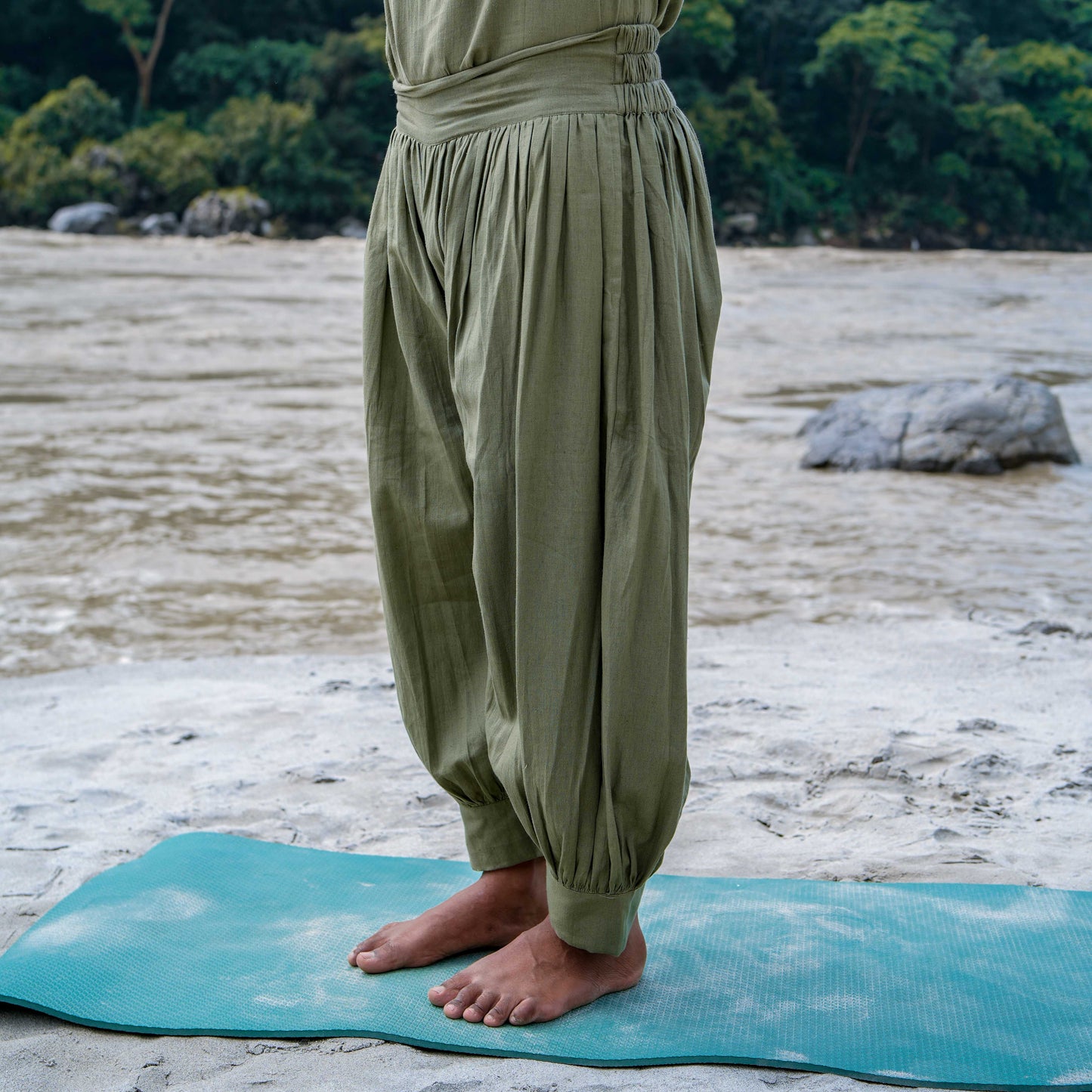 Prithvi Matching Set - Men's Yoga Matching Set - Green