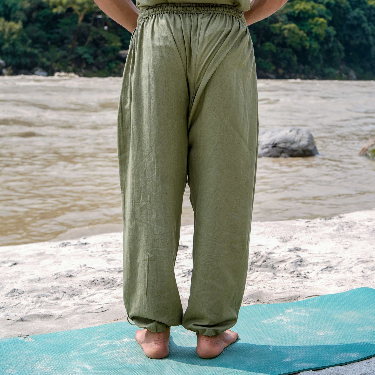 Tejas Matching Set - Men's Yoga Matching Set - Green