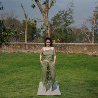 Akasha Pant - Women's Cotton Yoga Pants - Green