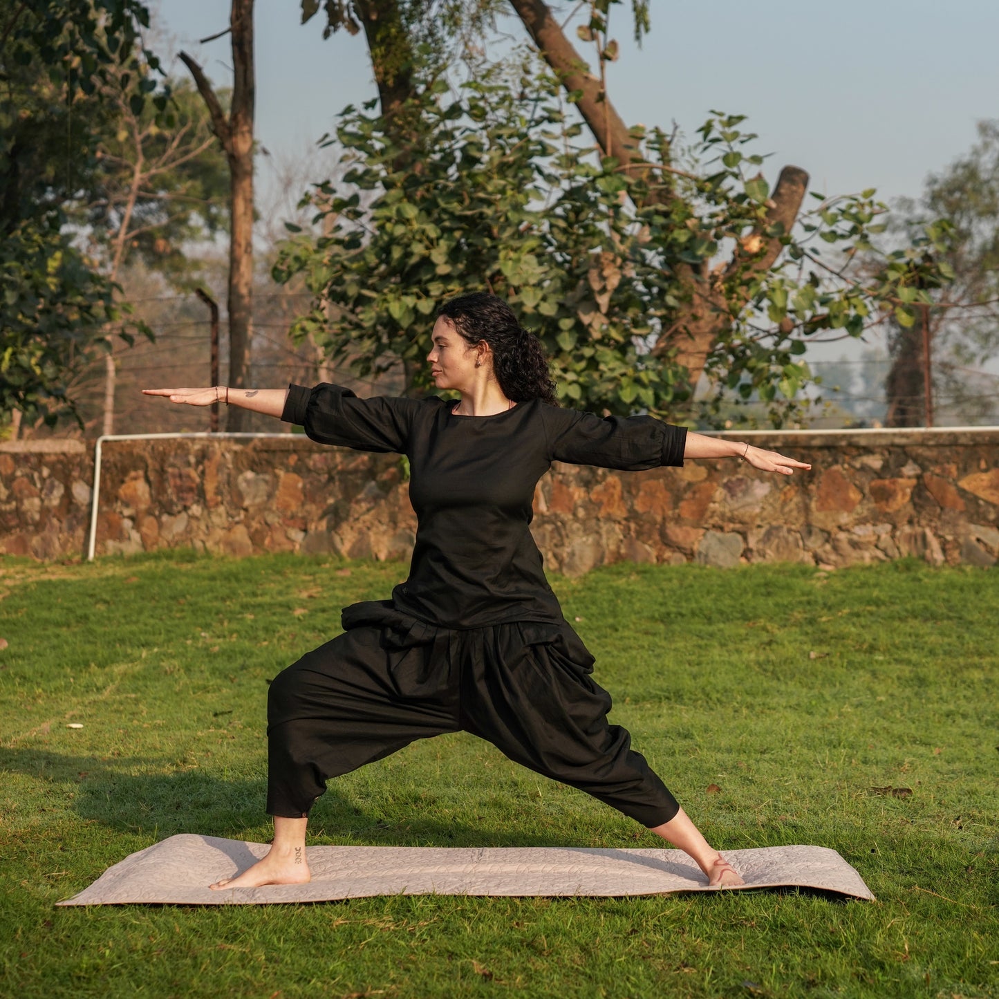 Buddhi Pant - Women's Cotton Yoga Pants - Black