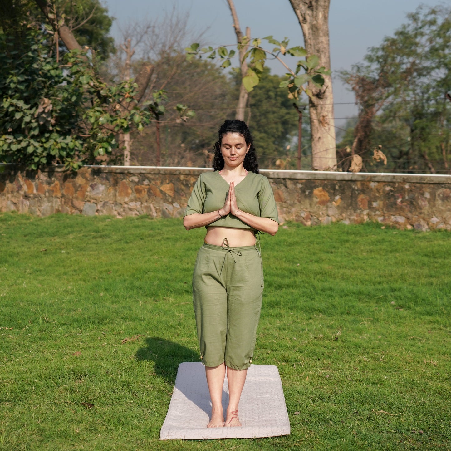 Apas Matching Set - Women's Yoga Matching Set - Green