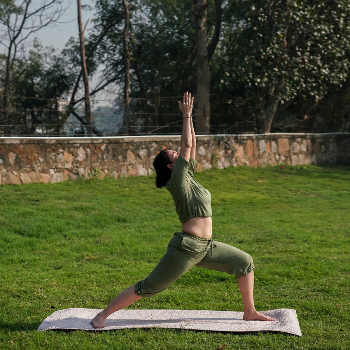 Apas Matching Set - Women's Yoga Matching Set - Green — view 3