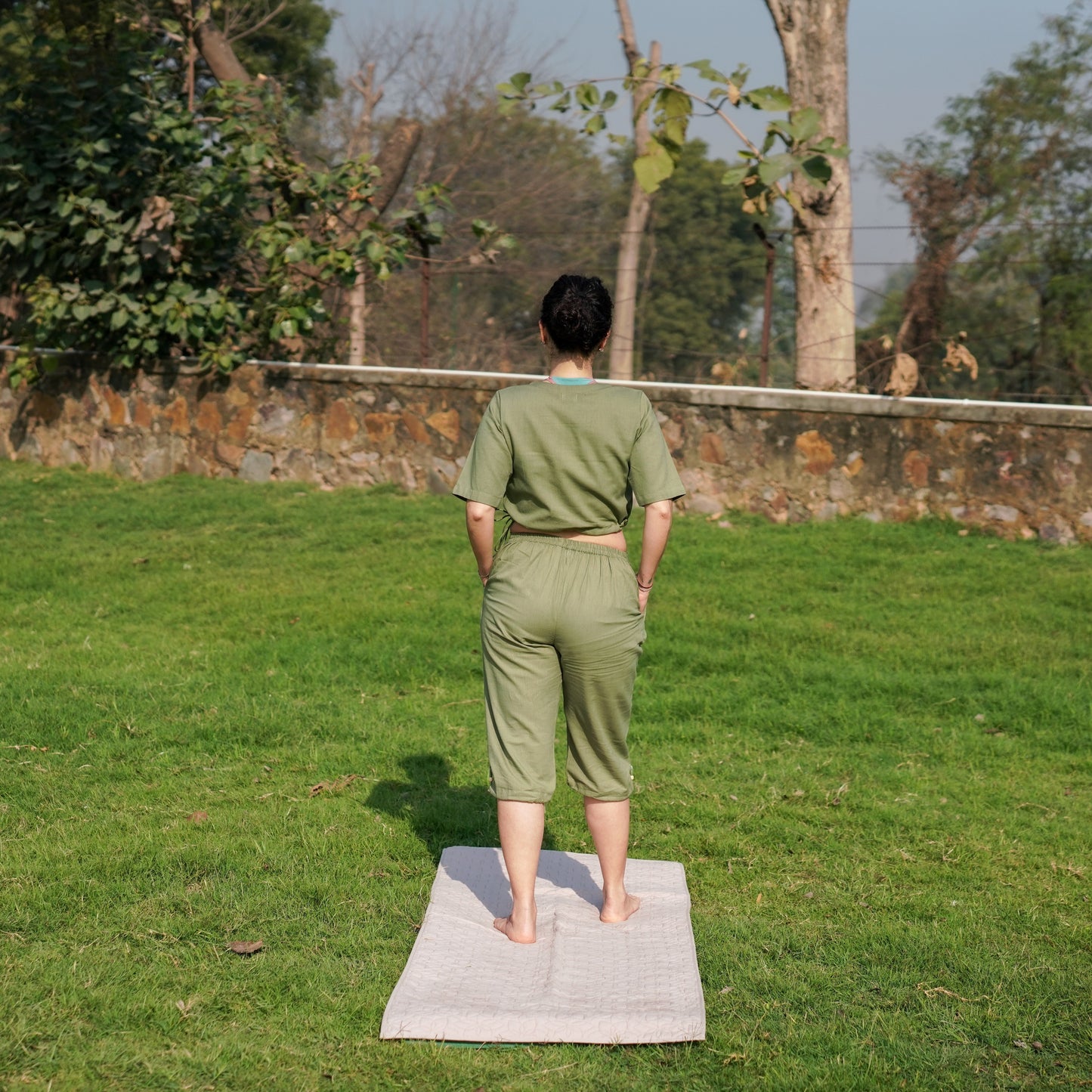 Apas Matching Set - Women's Yoga Matching Set - Green