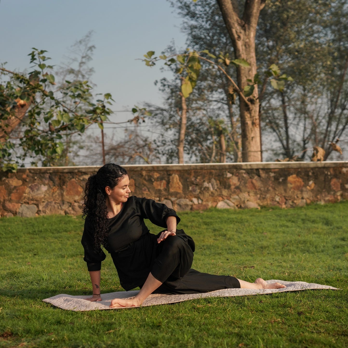 Buddhi Pant - Women's Cotton Yoga Pants - Black