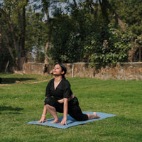 Apas Top - Women's Cotton Yoga Top - Black