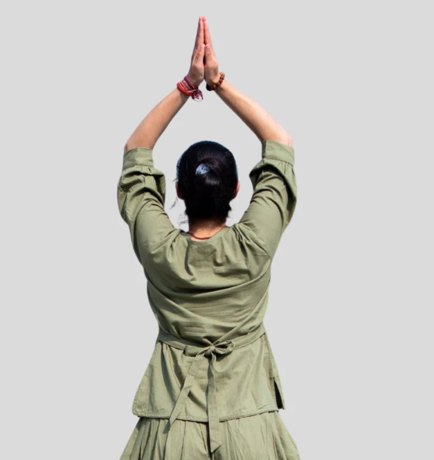 Buddhi Top - Women's Cotton Yoga Top - Green