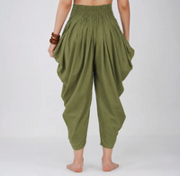 Buddhi Pant - Women's Cotton Yoga Pants - Green
