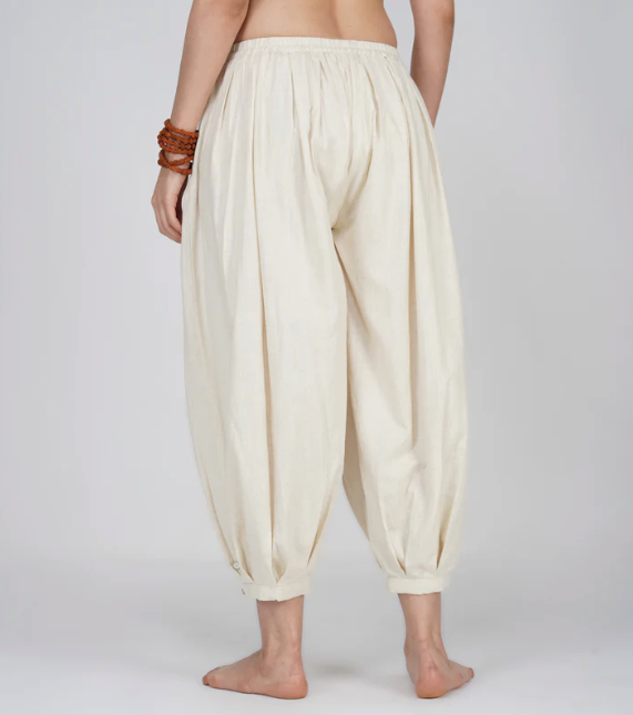Chakra Pant - Women's Cotton Yoga Pants - Unbleached