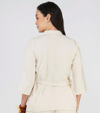 Dharma Top - Women's Cotton Yoga Top - Unbleached