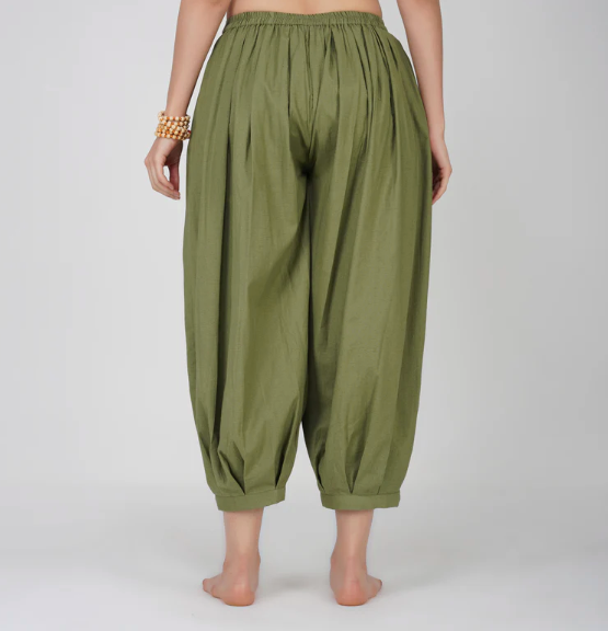 Chakra Pant - Women's Cotton Yoga Pants - Green
